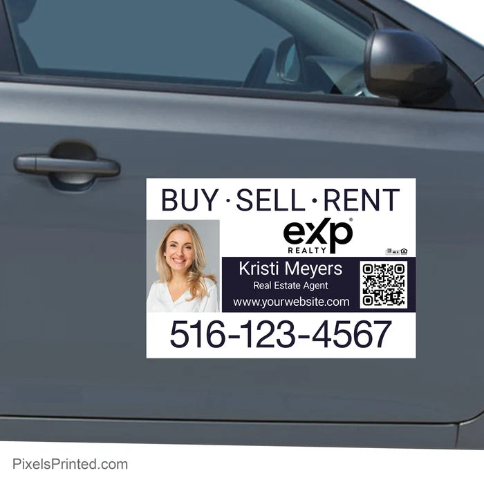 eXp Realty real estate car decal for agents who want professional vehicle branding and everyday visibility.
