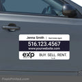 eXp Realty agent car magnet designed to turn a vehicle into a mobile real estate marketing tool.