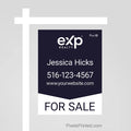 eXp Realty property sign panel that creates a professional first impression while marketing the listing