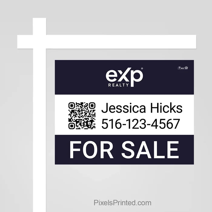 eXp Realty agent listing sign panel that gives every property a polished and professional marketing presence.
