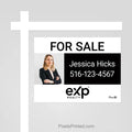 eXp Realty property marketing sign panel that gives agents another opportunity to promote their listing.