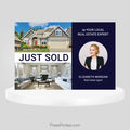 eXp Realty Just Sold postcard for agents showcasing a successful sale and building visibility with nearby homeowners.