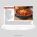 eXp Realty classic chili recipe postcard for client appreciation, neighborhood farming, and relationship-based real estate marketing.