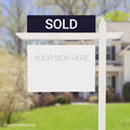 sold real estate sign riders