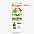 EXP realty St. Patrick's Day door hangers PixelsPrinted