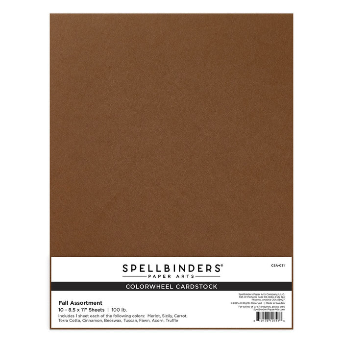 Fall Assortment ColorWheel Cardstock 8.5 x 11" - 10 Sheets