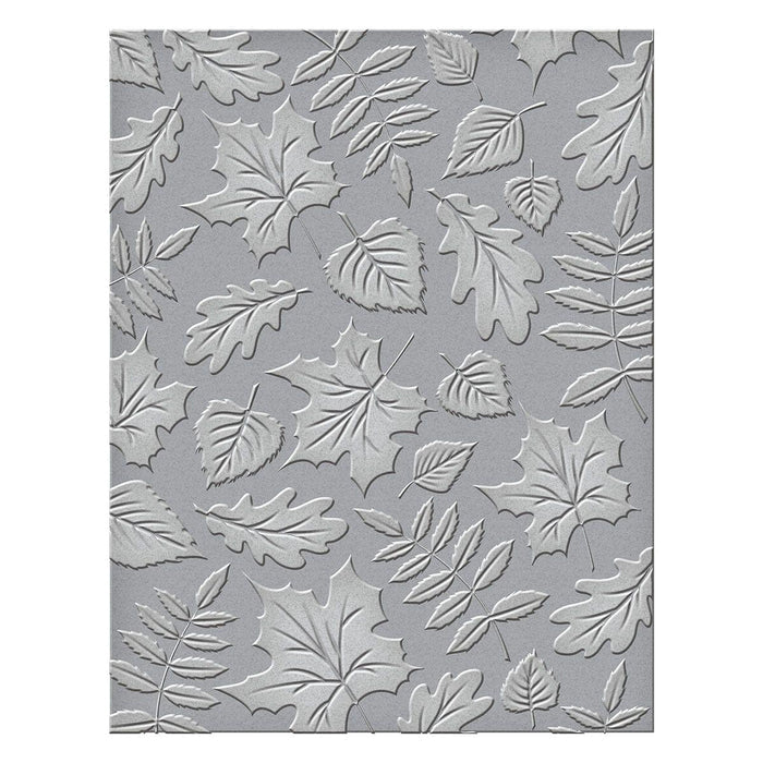 Falling Leaves Embossing Folder from the Fall Traditions Collection (SES-027) colorization.