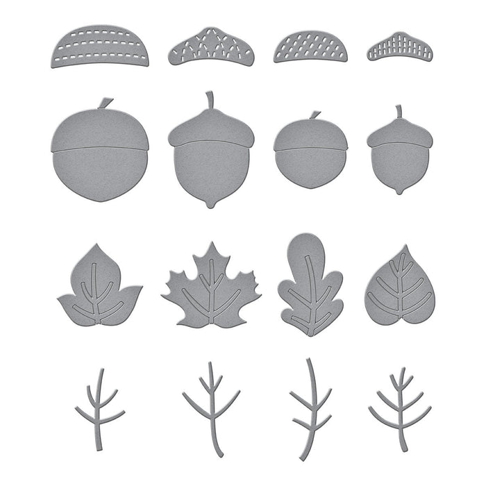 Falling Leaves Etched Dies by Kelly Bangs