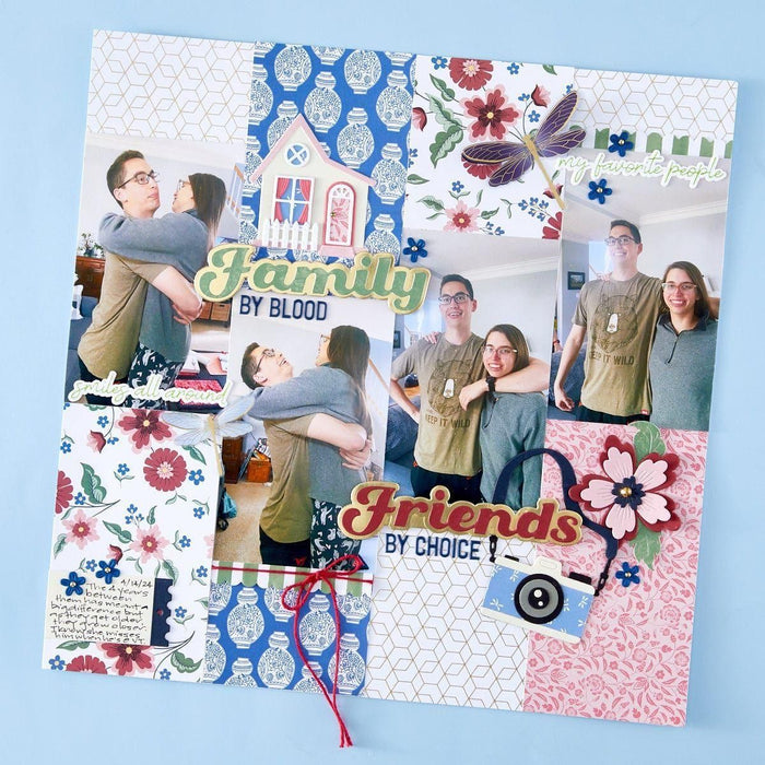 Family Sentiments Press Plate & Die Set from the Storytelling by Spellbinders Scrapbooking Collection