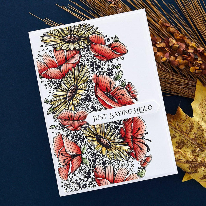 Fancy Sentiment Strips Press + Foil Plate & Die Set