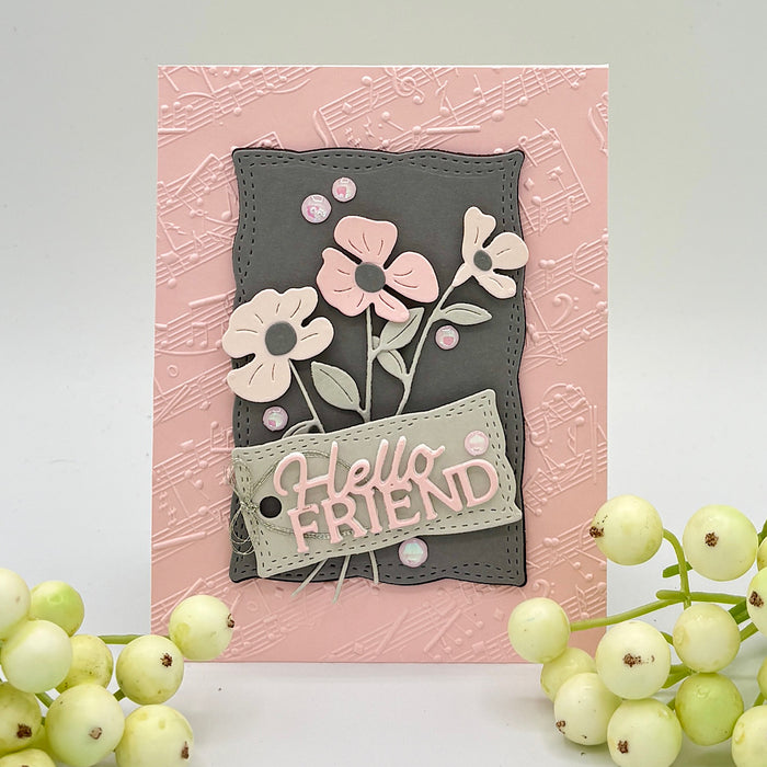 Favorite Song 3D Embossing Folder