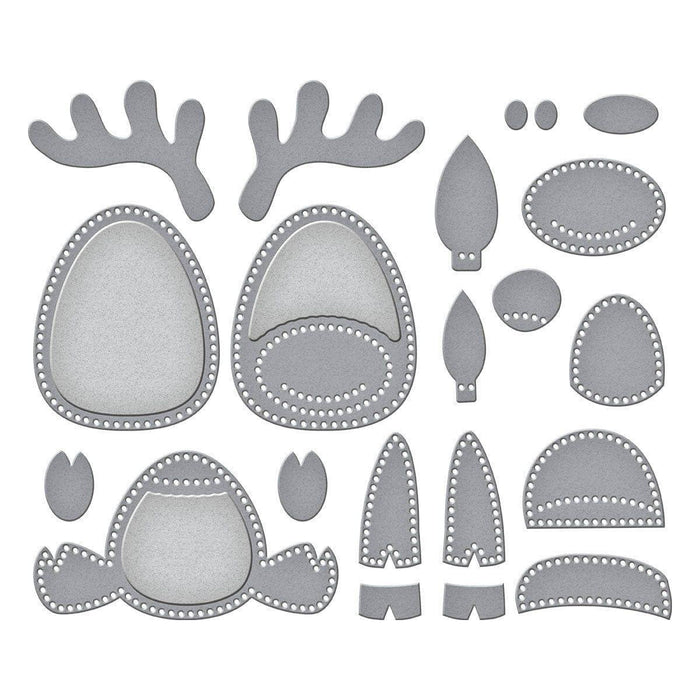 Felt Reindeer Etched Dies by Nichol Spohr
