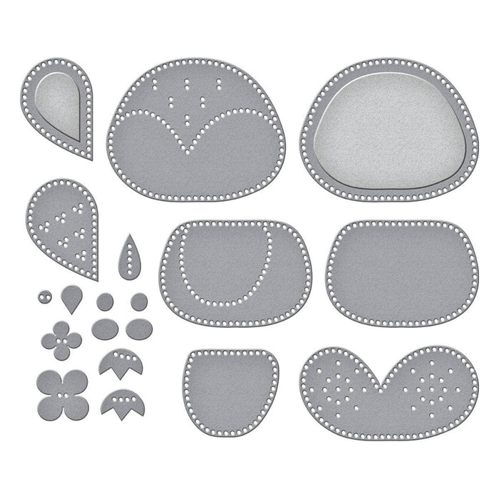 Felt Snowy Owl Etched Dies by Nichol Spohr