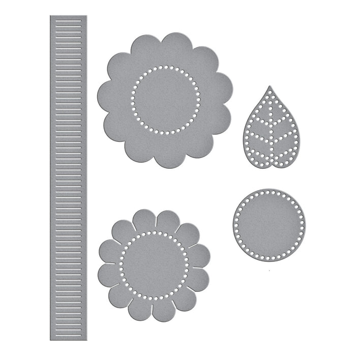 Felt Sunflower Bloom Etched Dies by Nichol Spohr