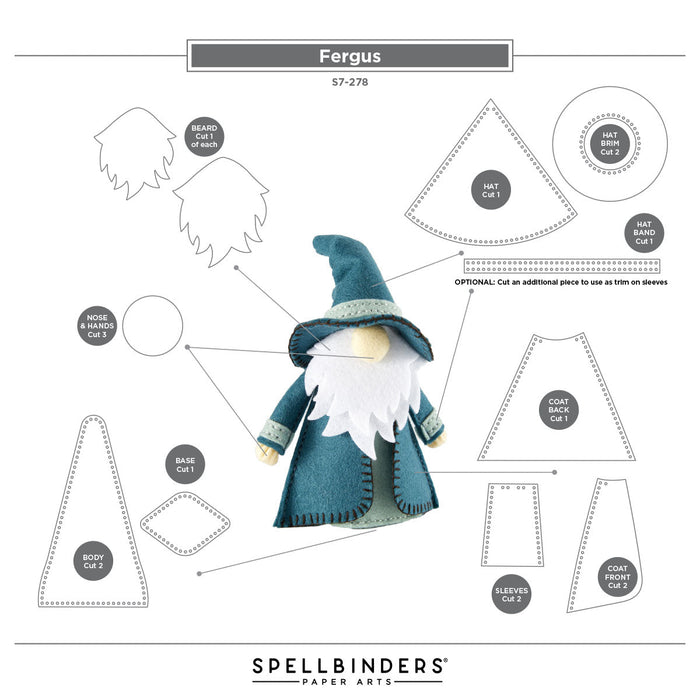 Fergus 3D Felt Decor Die Collection Bundle  by Sandi MacIver