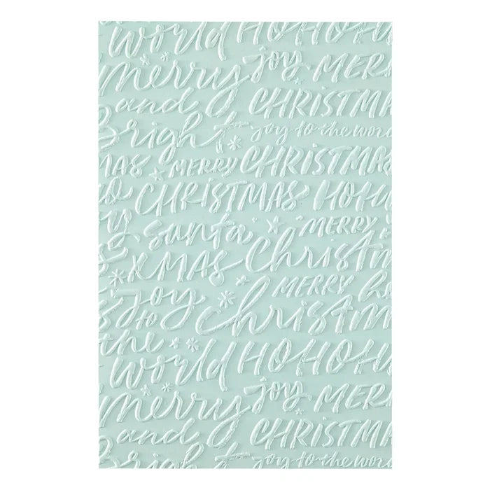 Festive Greetings 3D Embossing Folder of the Month - 3D embossing folder