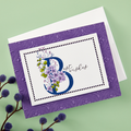 Floral B and Sentiment Press Plate