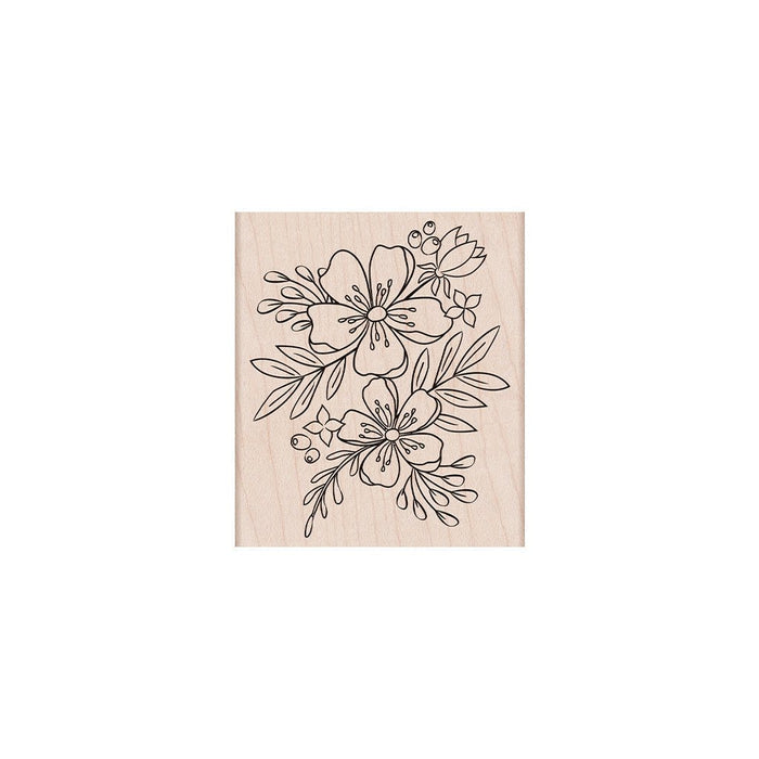 Floral Blooms Woodblock Stamp