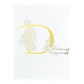 Floral D and Sentiment Press Plate