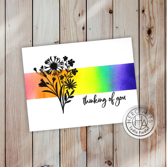 Floral Imprints Clear Stamp Set