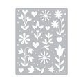 Flower and Hearts Cover Plate Dies