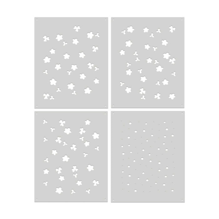 Flower Power Layering Stencil Set