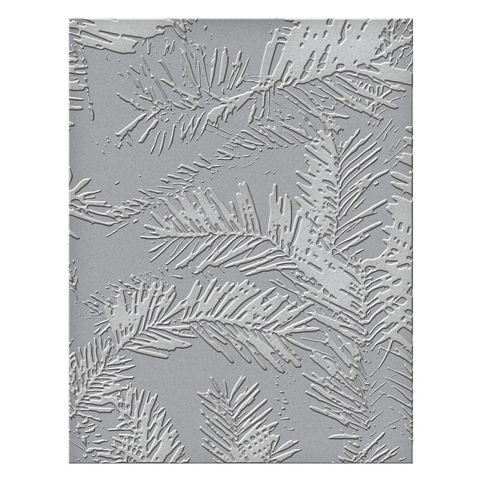 Forevergreen Embossing Folder from the Tis the Season Collection (SES-026) colorization
