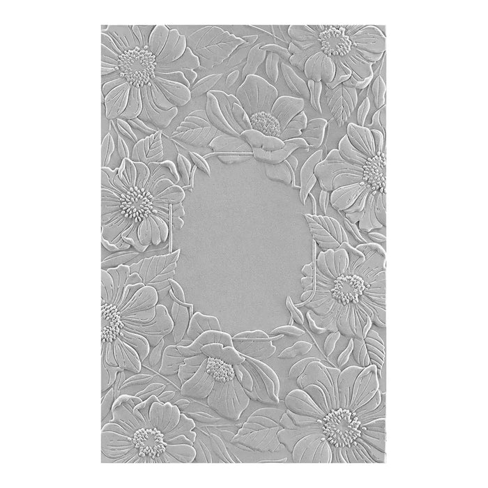 Four Petal Floral 3D Embossing Folder