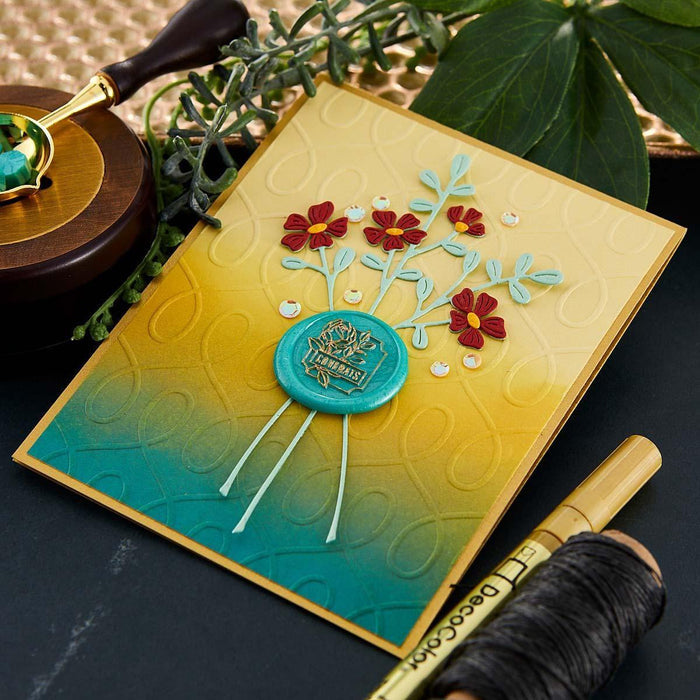 Framed Congrats Wax Seal Stamp