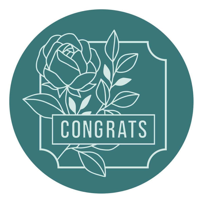 Framed Congrats Wax Seal Stamp