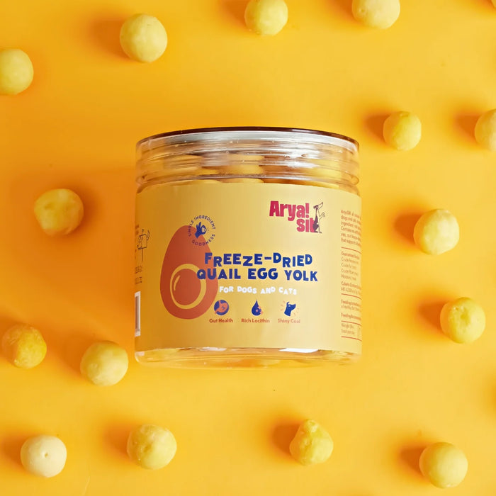 freeze-dried quail egg yolk | arya! sit
