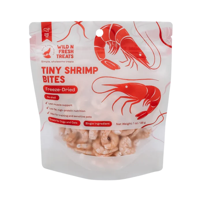 freeze-dried tiny shrimp bites | wild n fresh