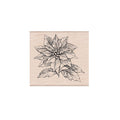 From The Vault Poinsettia Woodblock Stamp