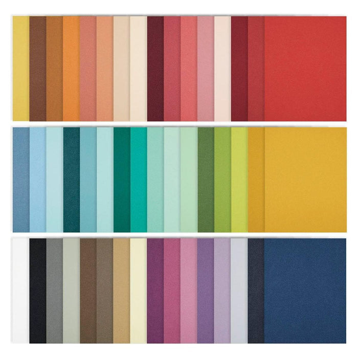 Full 48 ColorWheel Cardstock Sampler Pack - Standard Card Size (A2)