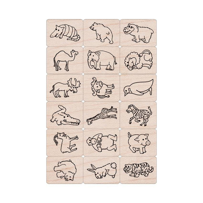 Fun Animals Woodblock Ink 'n' Stamp