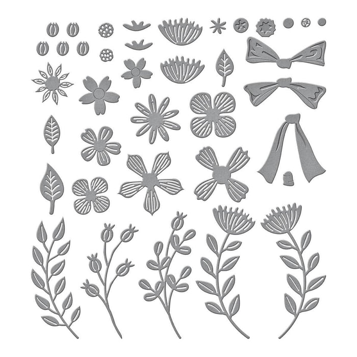 Garden Wreath Add-Ons Etched Dies by Suzanne Hue