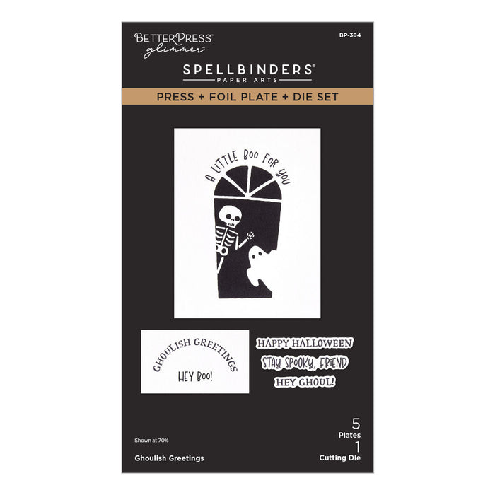 Ghoulish Greetings Press + Foil Plate & Die Set