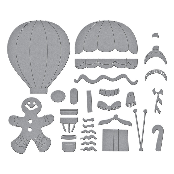 Gingerbread Delivery Etched Dies by Stamperia