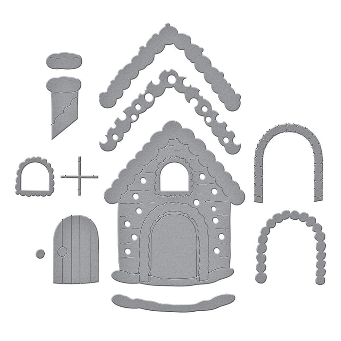 Gingerbread House Etched Dies by Stamperia