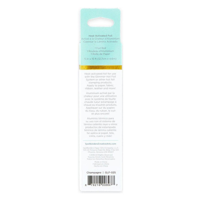 Glimmer Hot Foil Roll - Champagne