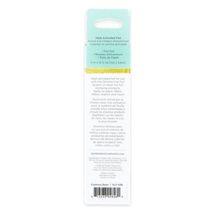 Glimmer Hot Foil Roll - Espresso Bean