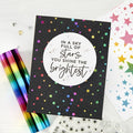 Glimmer Hot Foil Roll - Mini Rainbow Stripe