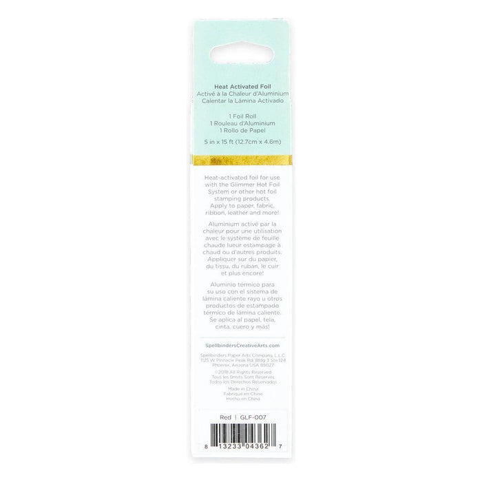 Glimmer Hot Foil Roll - Red