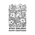 Golden Poppies Clear Stamp Set