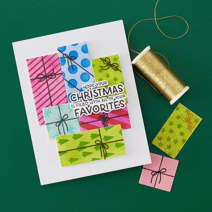 Gorgeous Giftwrap Layering Stencils