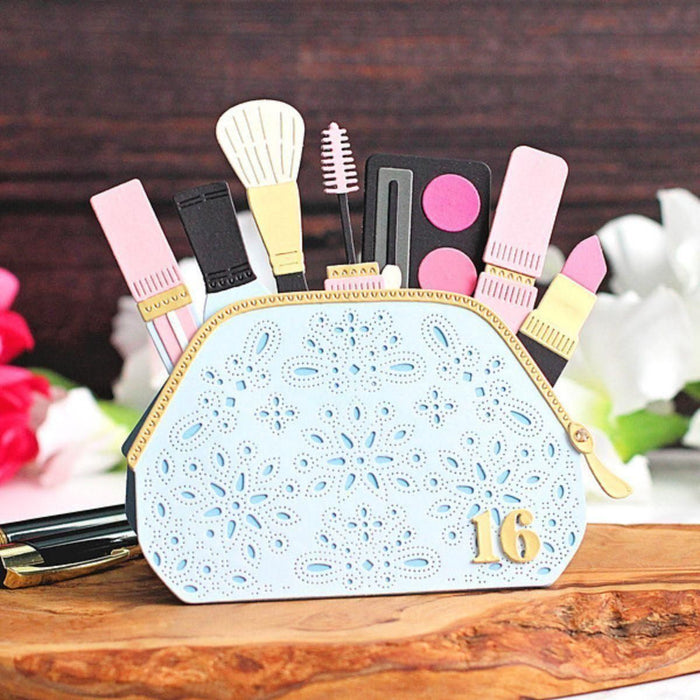 Gorgeous You Makeup Bag Etched Dies