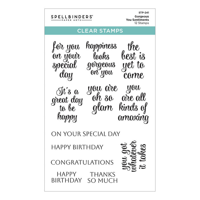 Gorgeous You Sentiments Clear Stamps