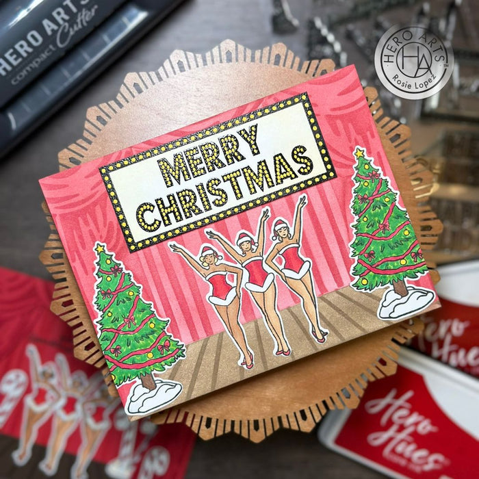 HA + RT Holiday Marquee Messages Clear Stamp Set