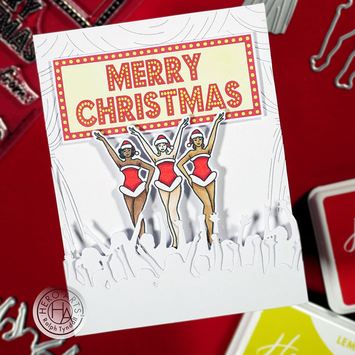 HA + RT Holiday Marquee Messages Clear Stamp Set