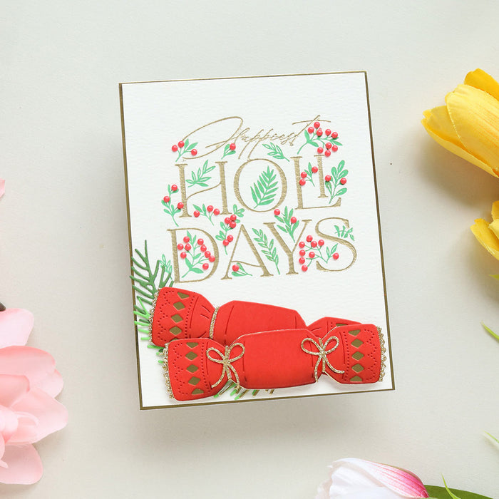Happiest  Holidays Registration Press Plate Set by Yana Smakula